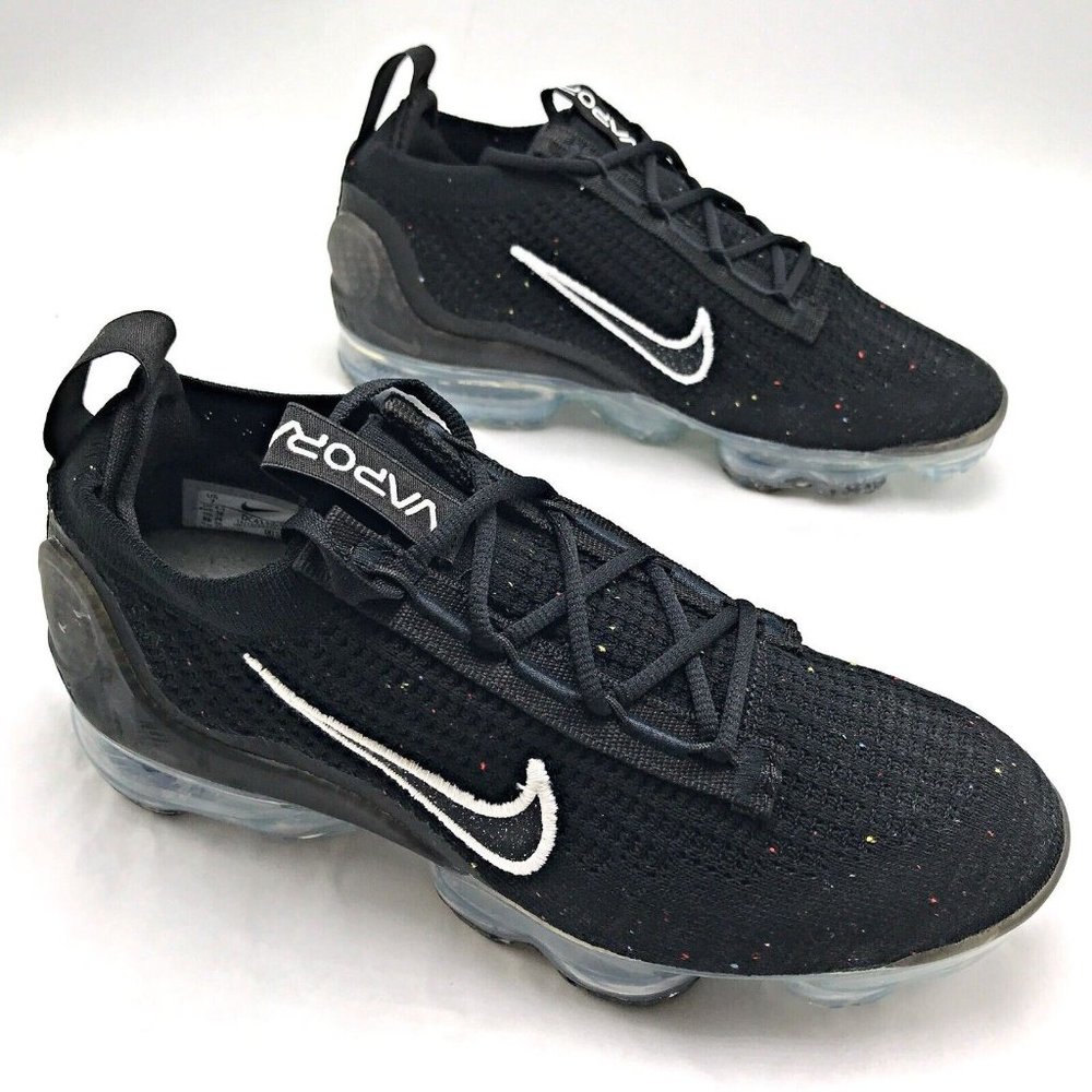 Nike Air Vapormax 2021 FK Flyknit Black Silver White DC4112-002 Womens S… - Picture 5 of 7